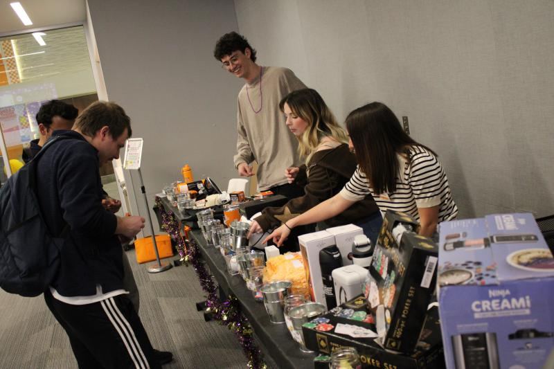 Prize table at Casino Night