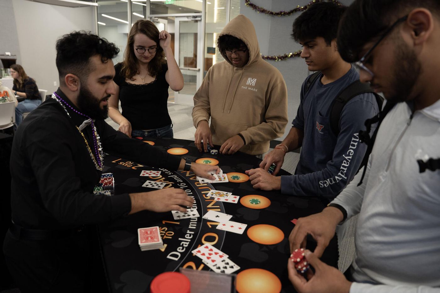 Blackjack table at Casino Night