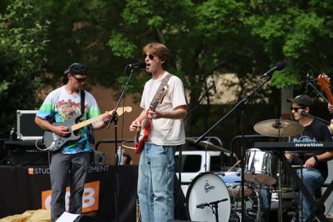 Live band performing on stage