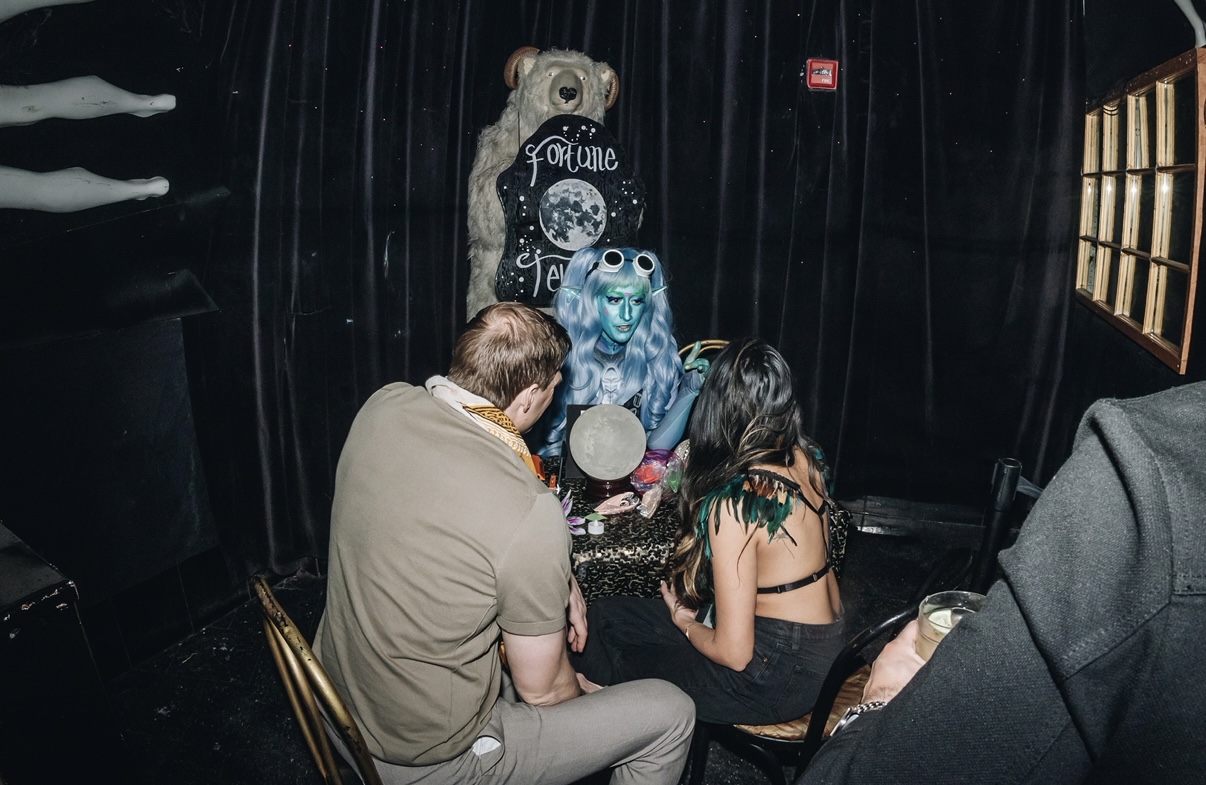 Fortune teller booth at Surrealia
