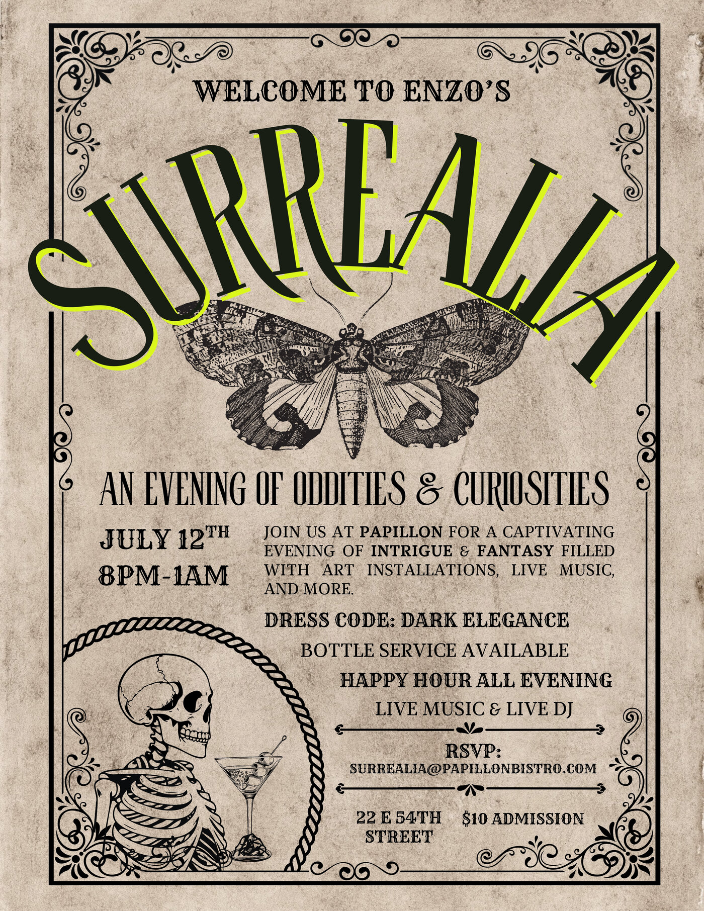 Surrealia event promo poster